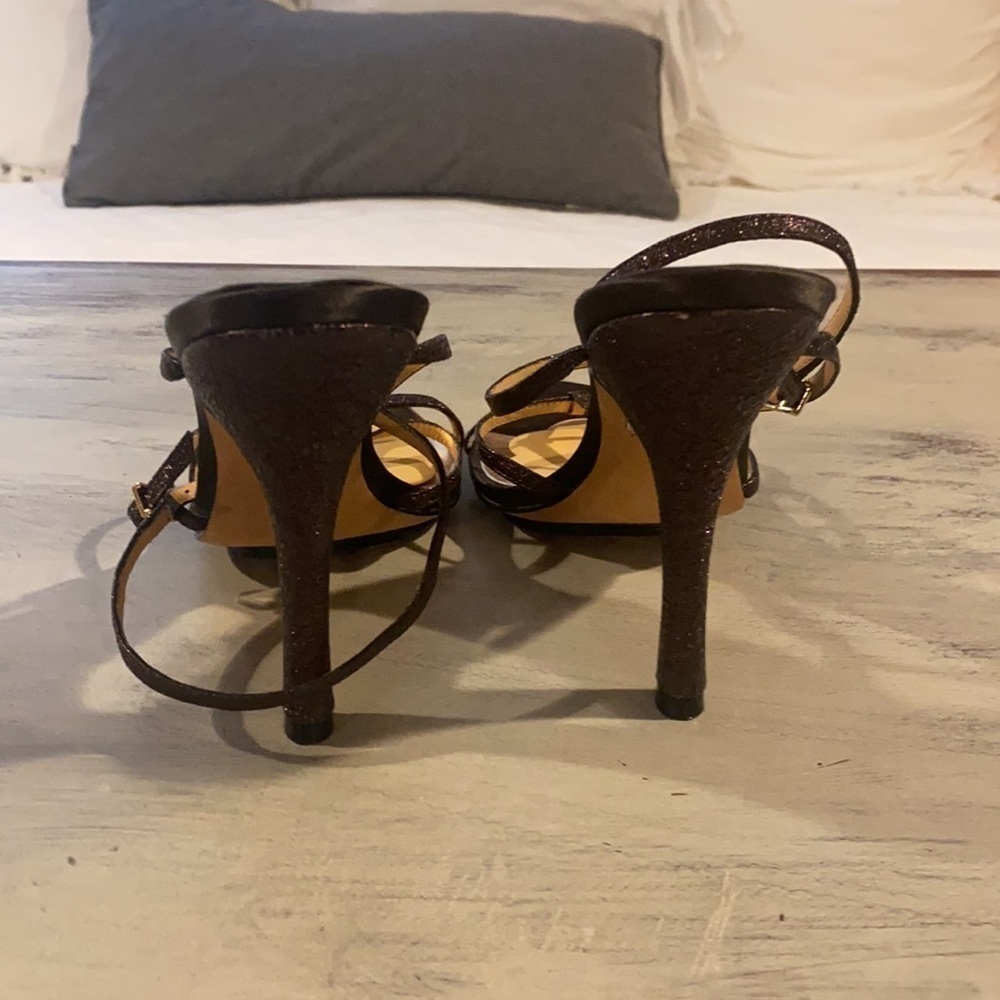 Badgley Mischka Strappy Bronze Sandal​​​​​​​​​​​ - Picture 4 of 9